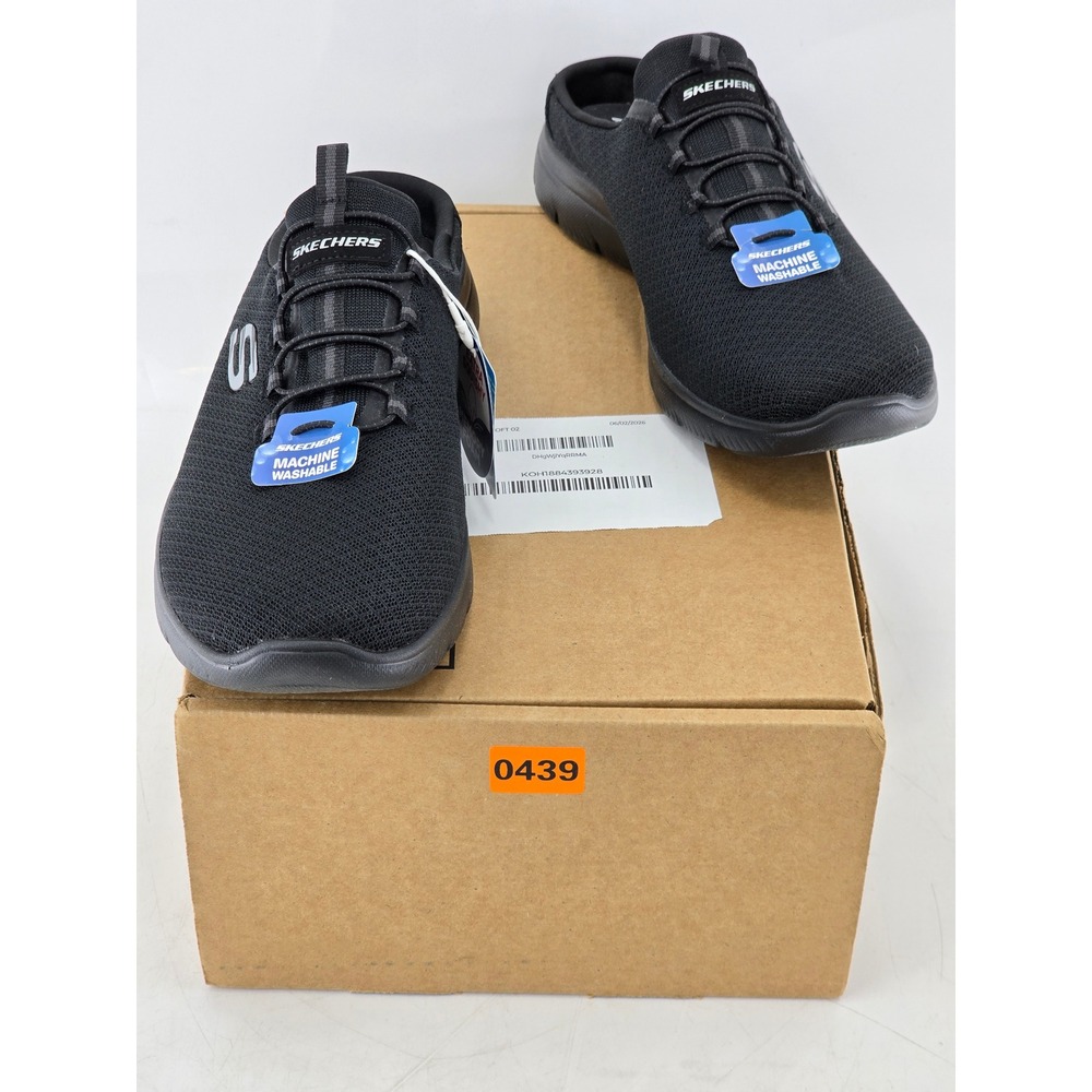 Skechers Summits-Quick Getaway Mule Sneakers Womens 11 Black Slip On 149529 -New